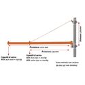 Immagine di UNI6198599 - Supporto A Bandiera WSA 250-1100 Potenza Sollevamento 250 Kg